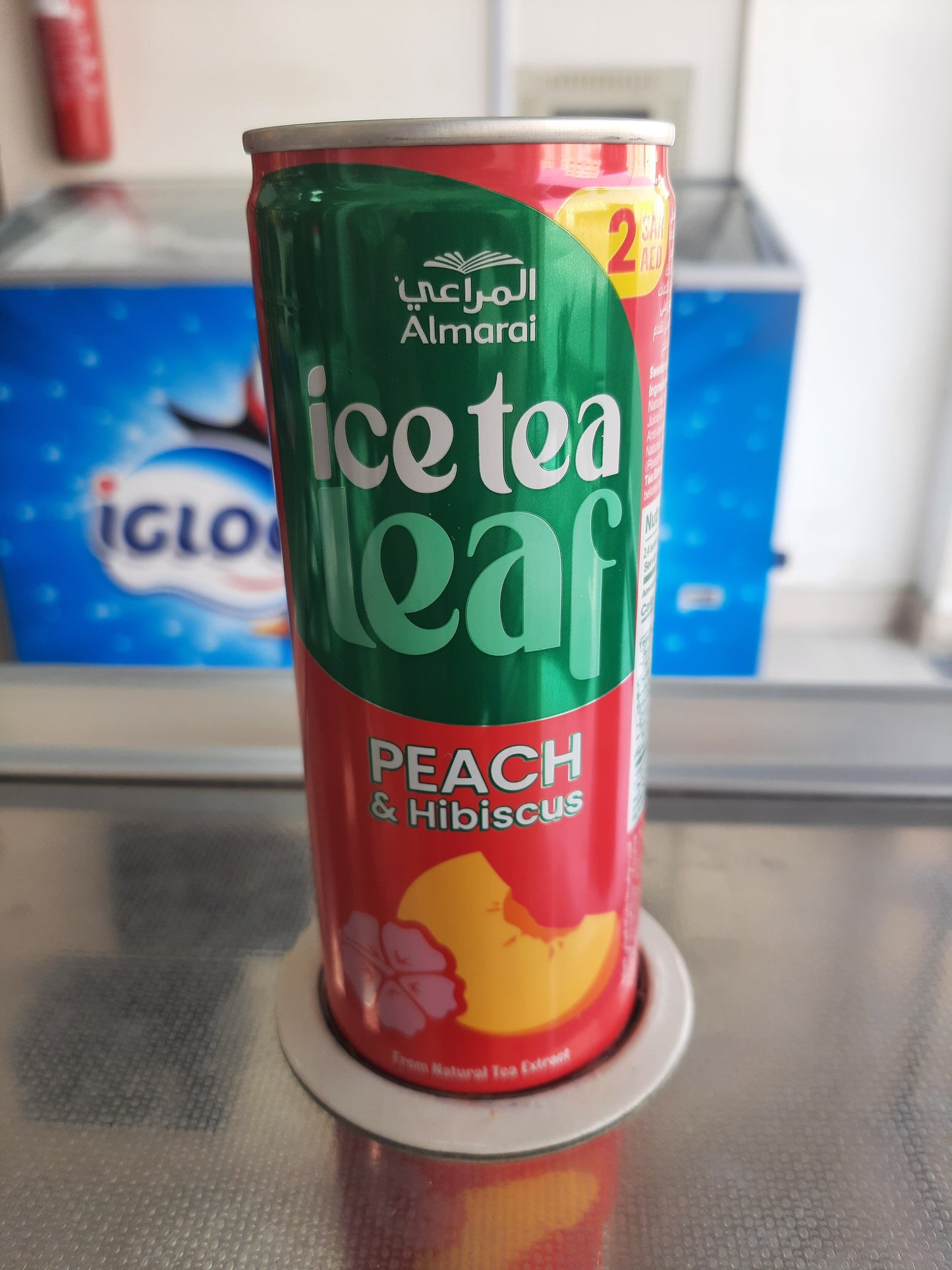Almarai ice tea leaf Peach & Hibiscus 240ml