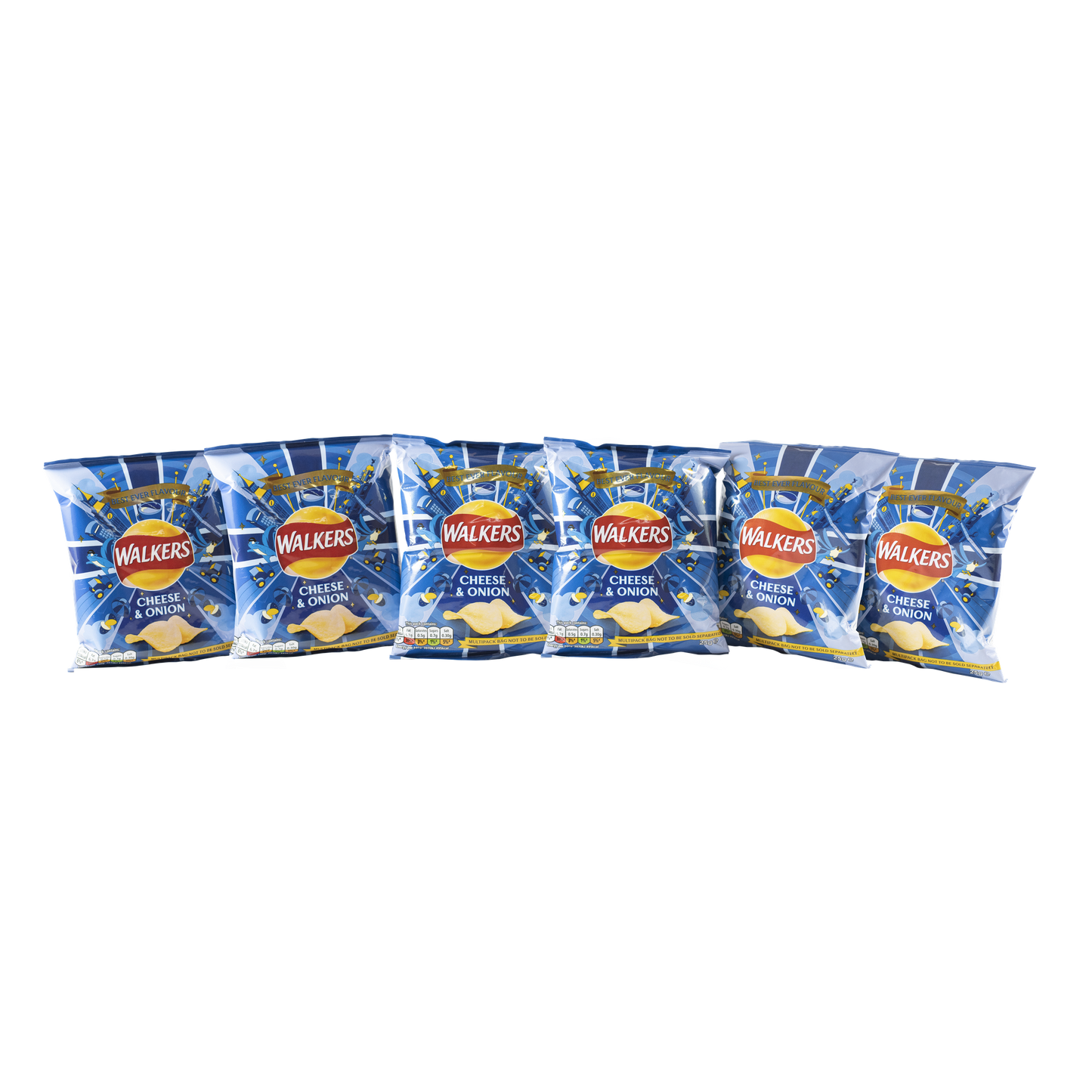 Walkers Crisps Cheese & Onion (6 x 25g)