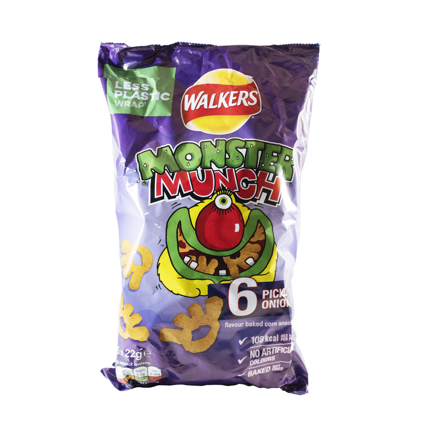 Walkers Monster Munch Pickled Onion (6 x 20g)
