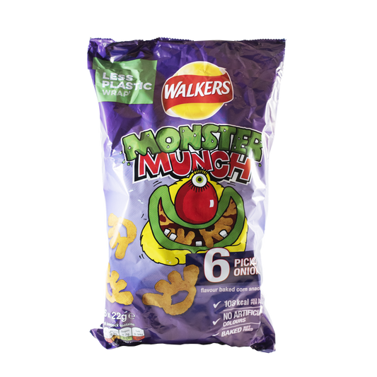 Walkers Monster Munch Pickled Onion (6 x 20g)