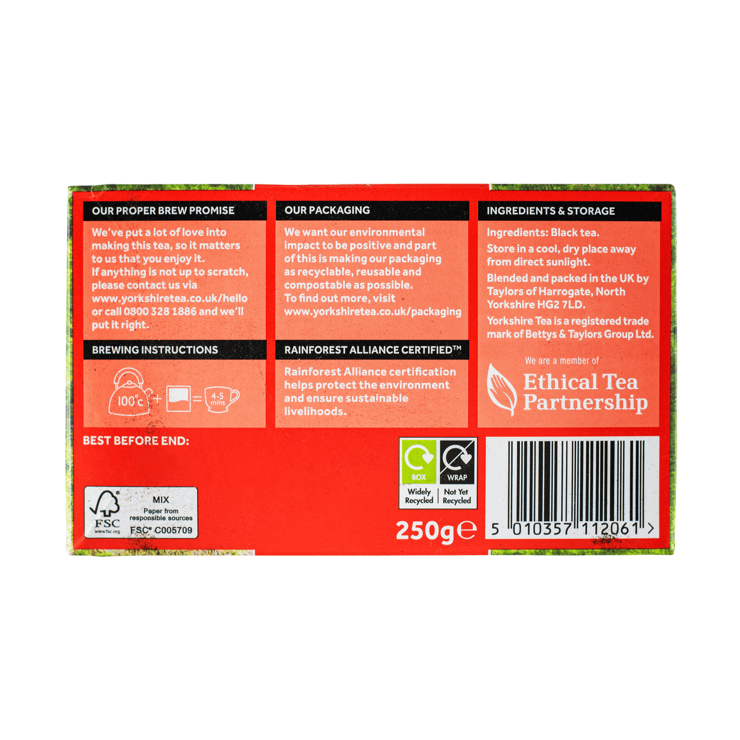 Yorkshire Tea 80 bags 250g