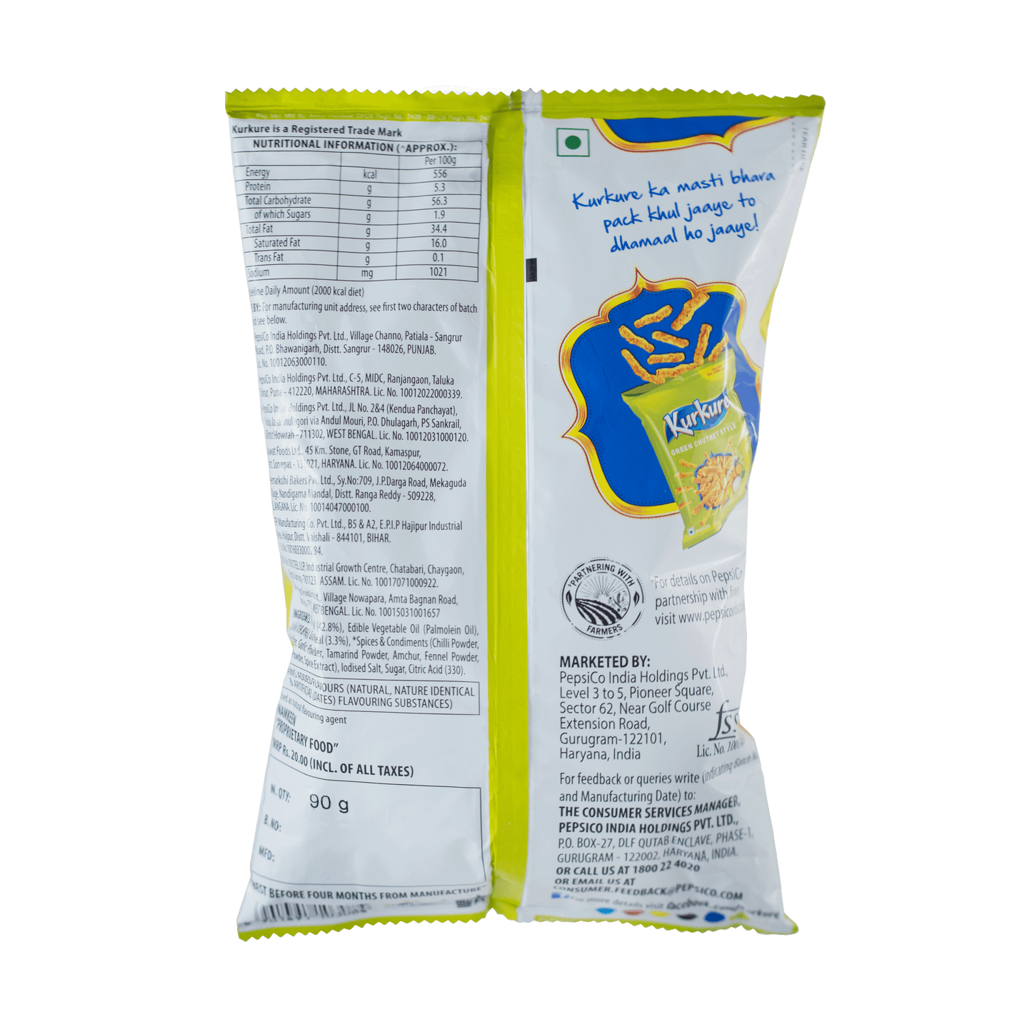 Kurkure Green Chutney Style 72g