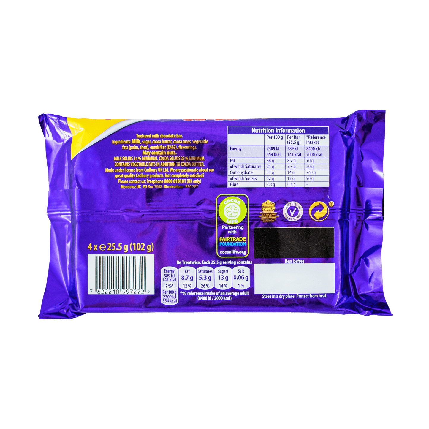 Cadbury Wispa (Pack of 4) 94.8g