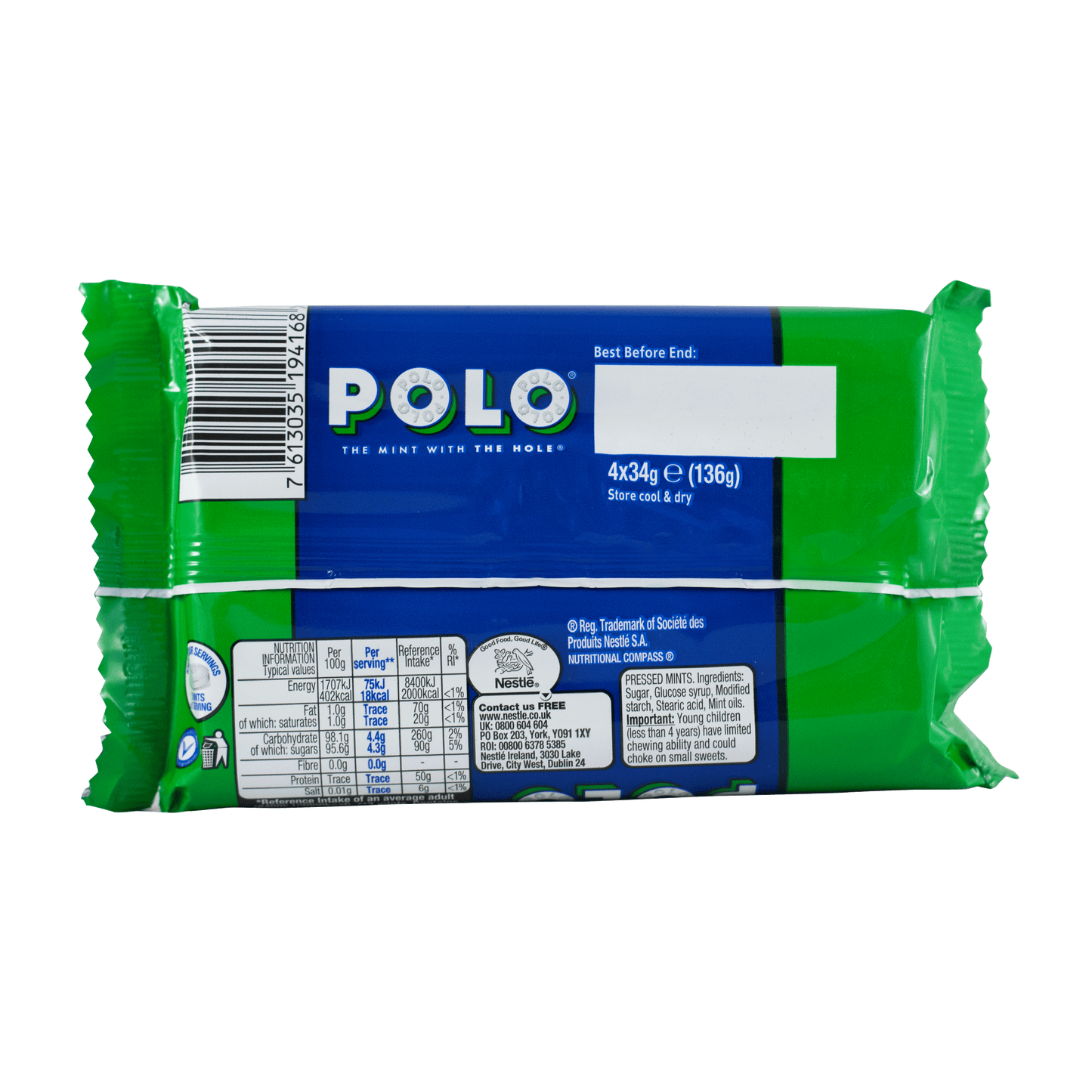 Nestle Polo Rolls Original 136g