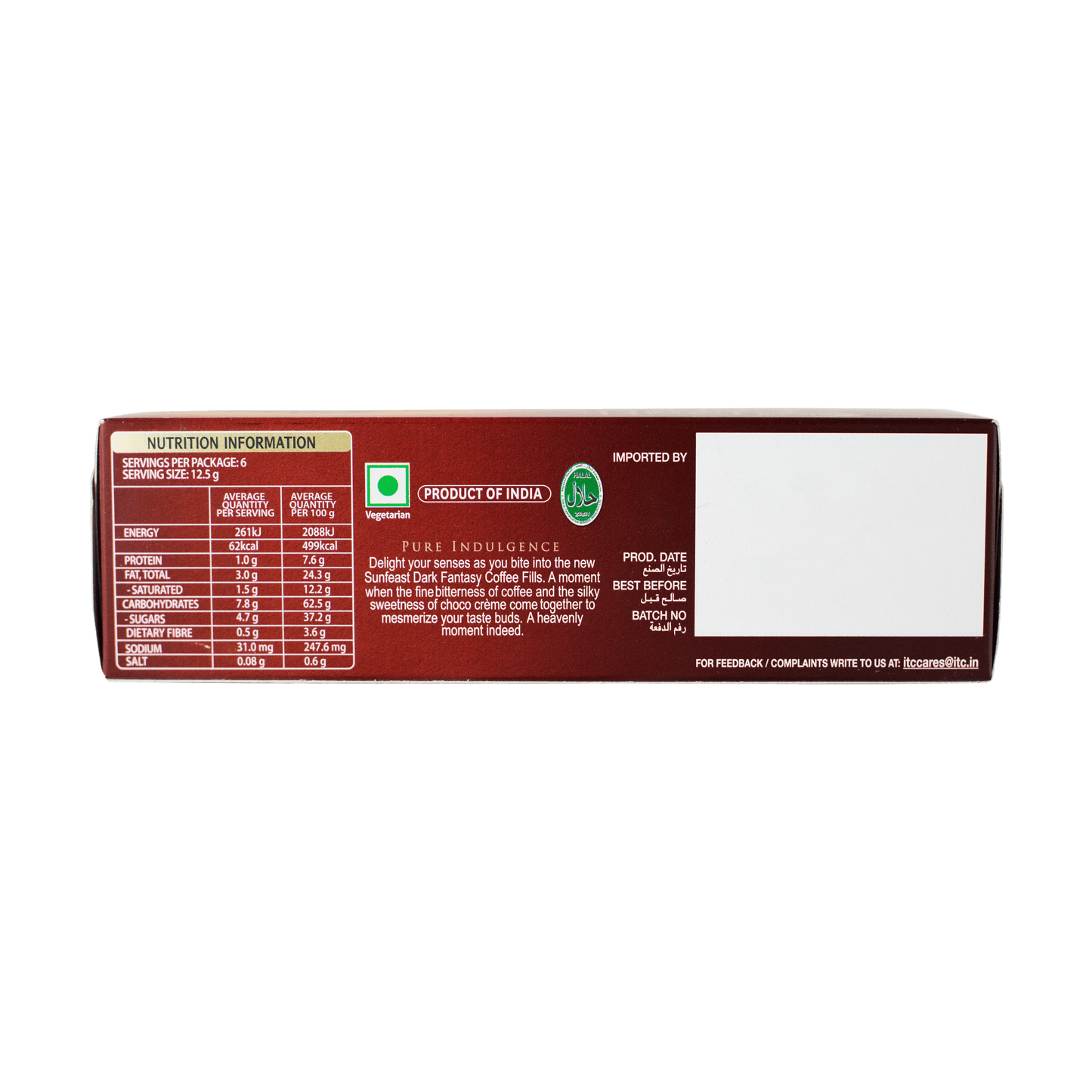Sunfeast Dark Fantasy - Coffee Fills 75g