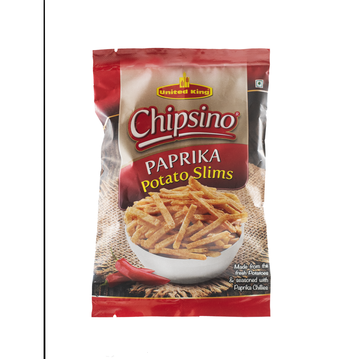 United King Chipsino Paprika Slims 75g