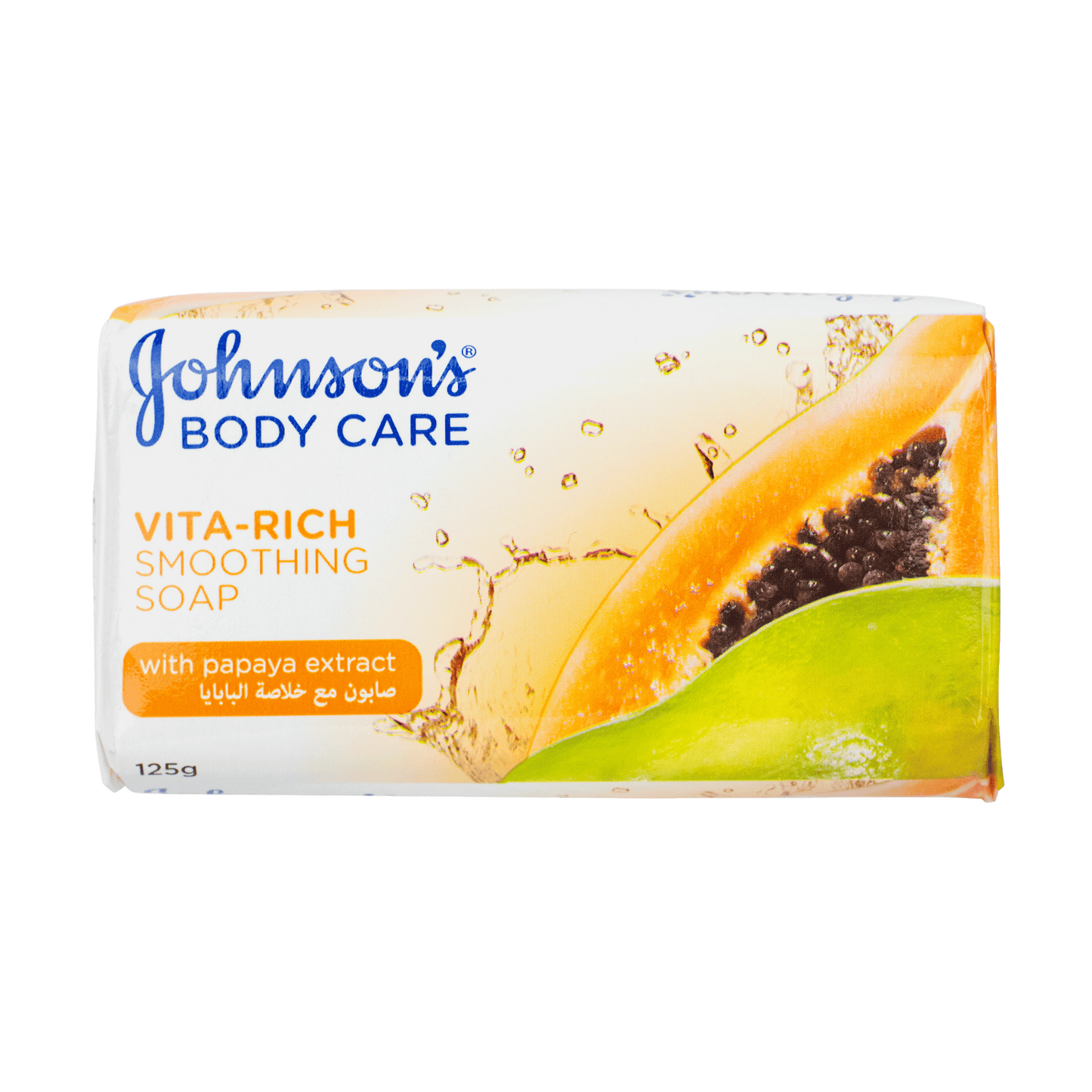 Johnson's Vita-Rich Smoothing Soap With Papaya Extract 125g
