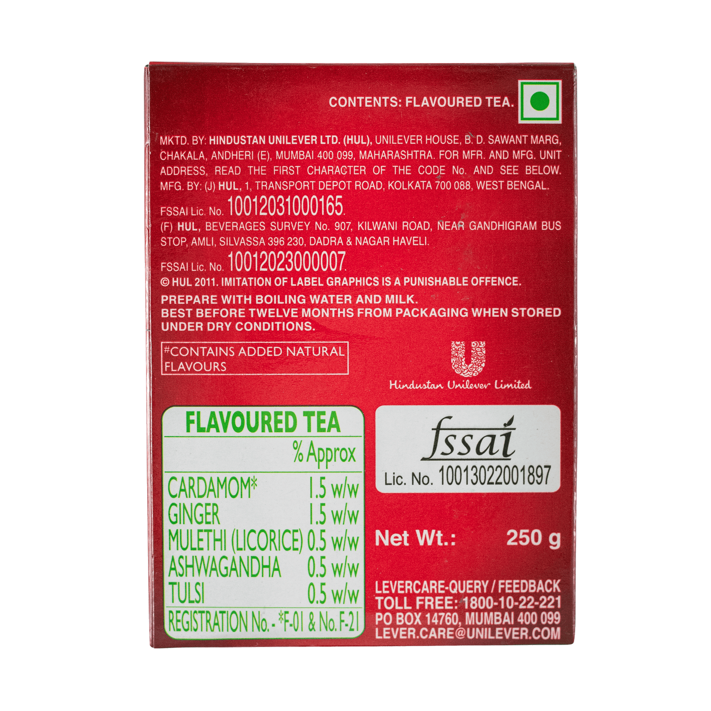 Brooke Bond Red Label Natural Care 250g