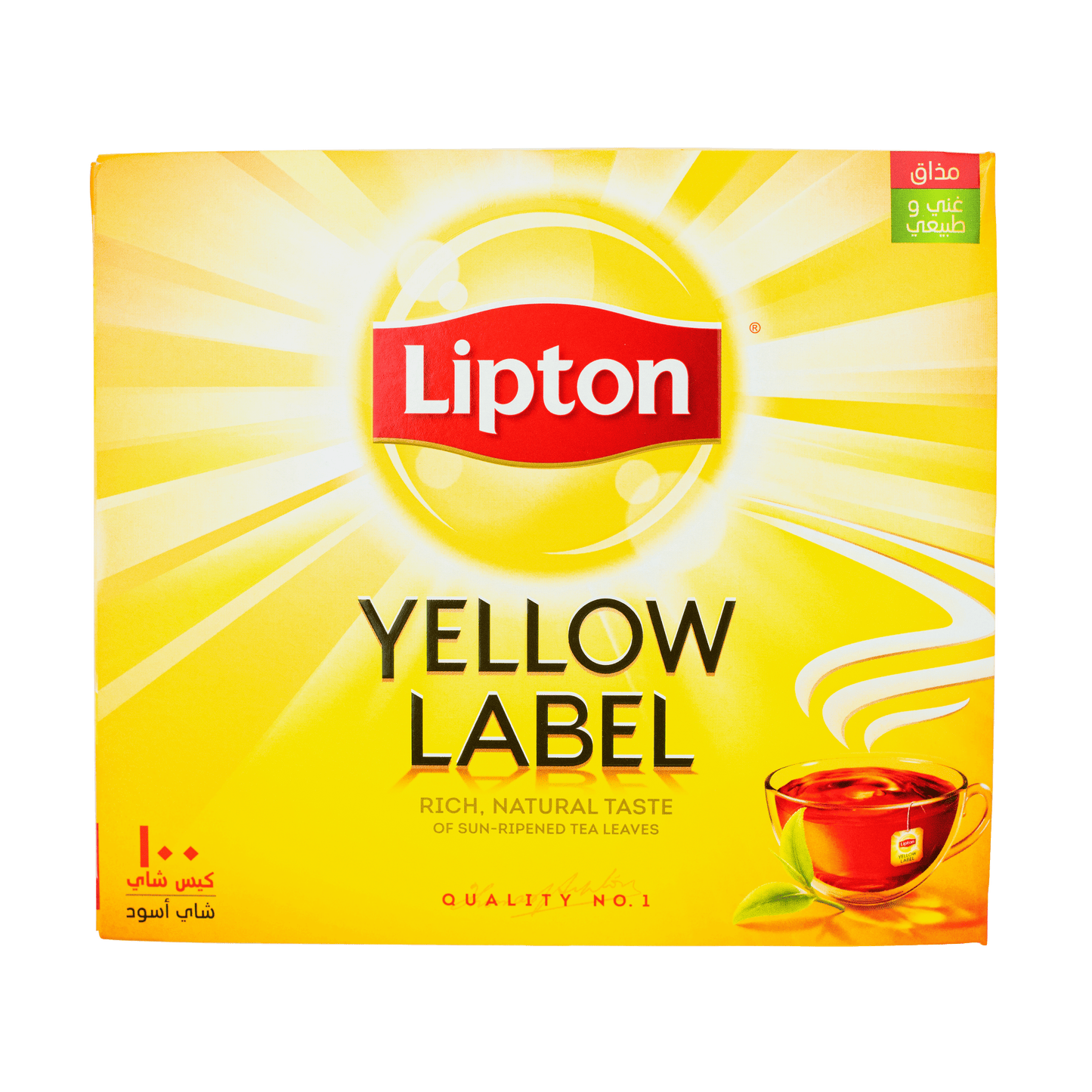 Lipton Yellow Label Tea - 100 Tea Bags 200g