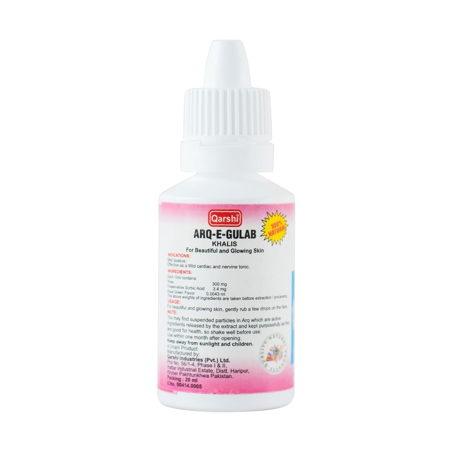 Qarshi Rose Water 20ml