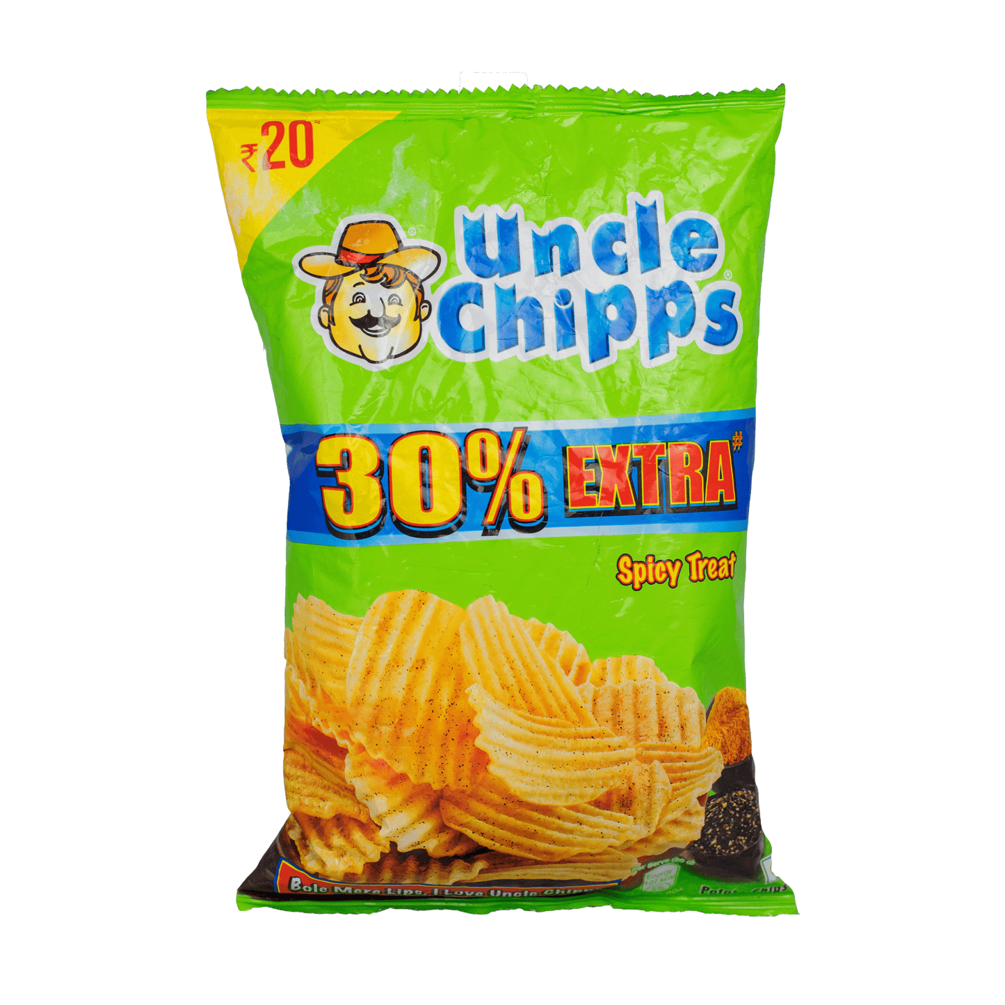 Uncle Chipps Spicy Potato Chips 50g