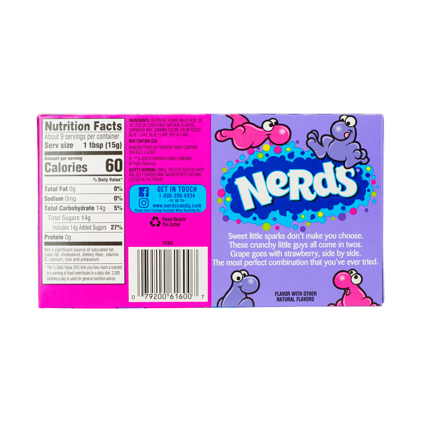 Nerds Grape & Strawberry Candy