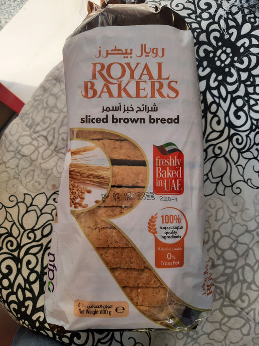 Royal Bakers Sliced Brown Bread 600gm