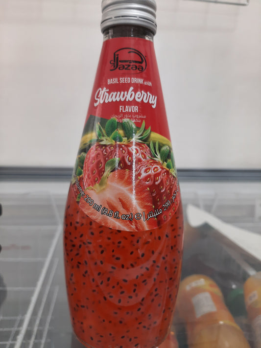 Jazaa Basil Seed Drink Strawberry 290ml
