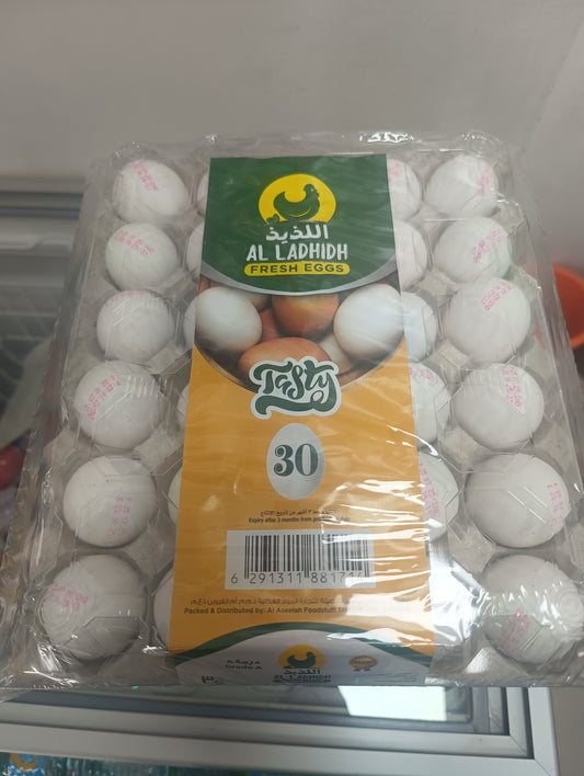 White Eggs Tray