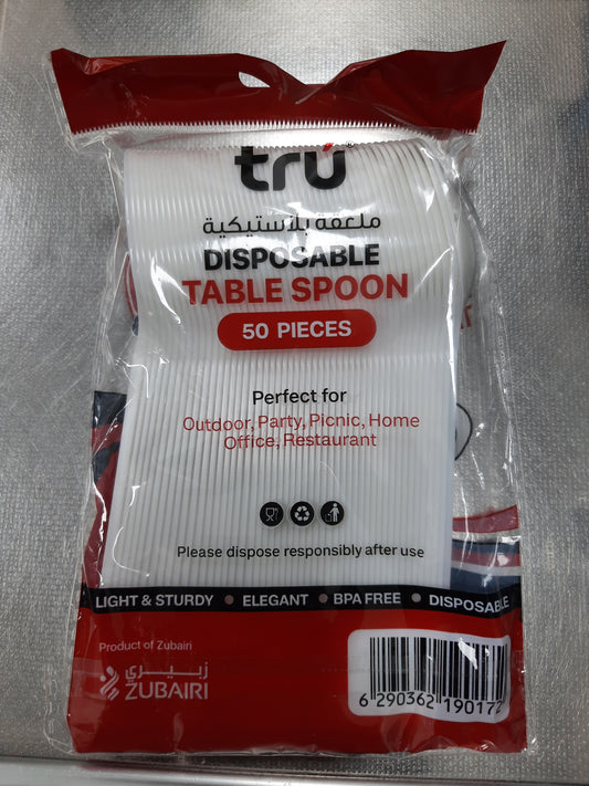 Tru Disposable Table spoon.