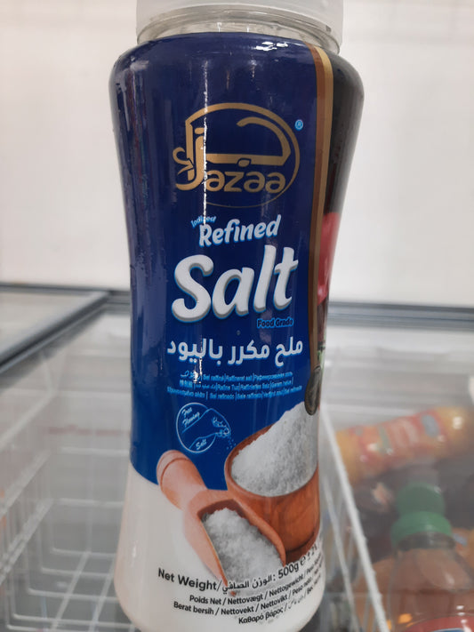 Jazaa Refined Salt Jar 500g