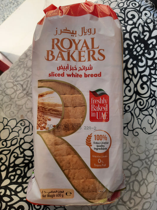 Royal Bakers Sliced White Bread 600g