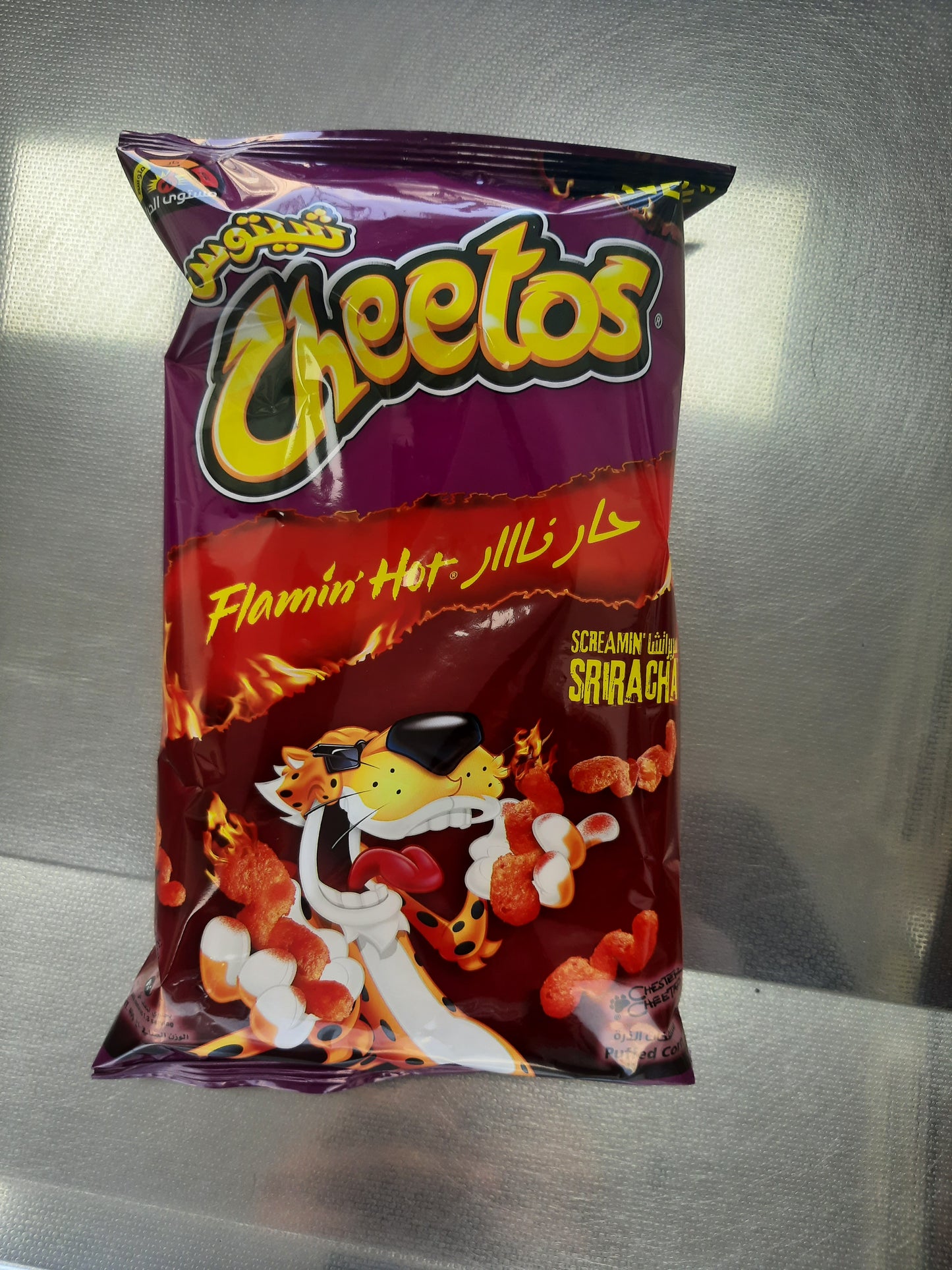 Cheetos flamin hot Sriracha