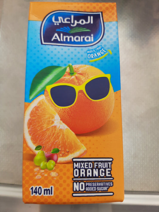 Al Marai Mixed Fruit orange Juice 140ml.