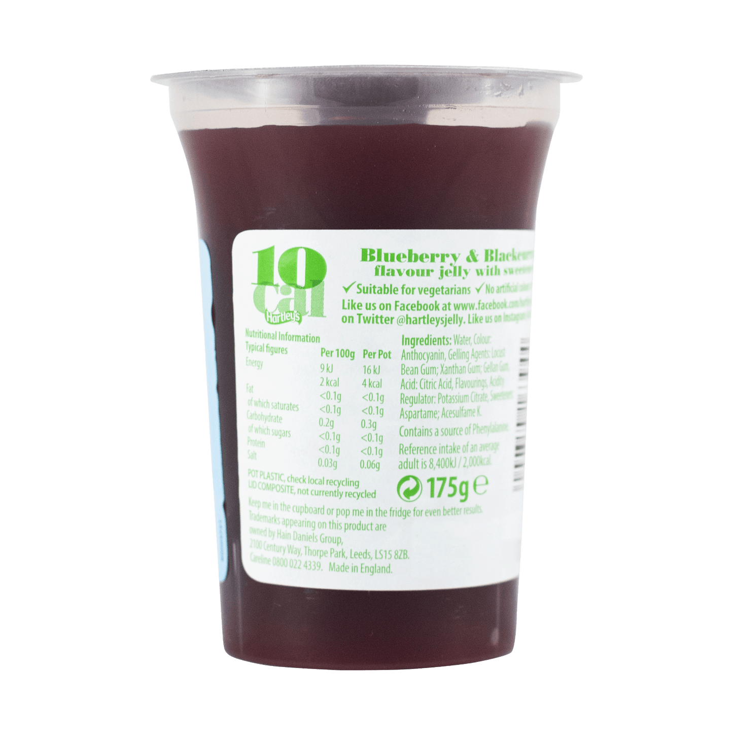 Hartley's Jelly Pot - Blueberry and Blackcurrant 175g