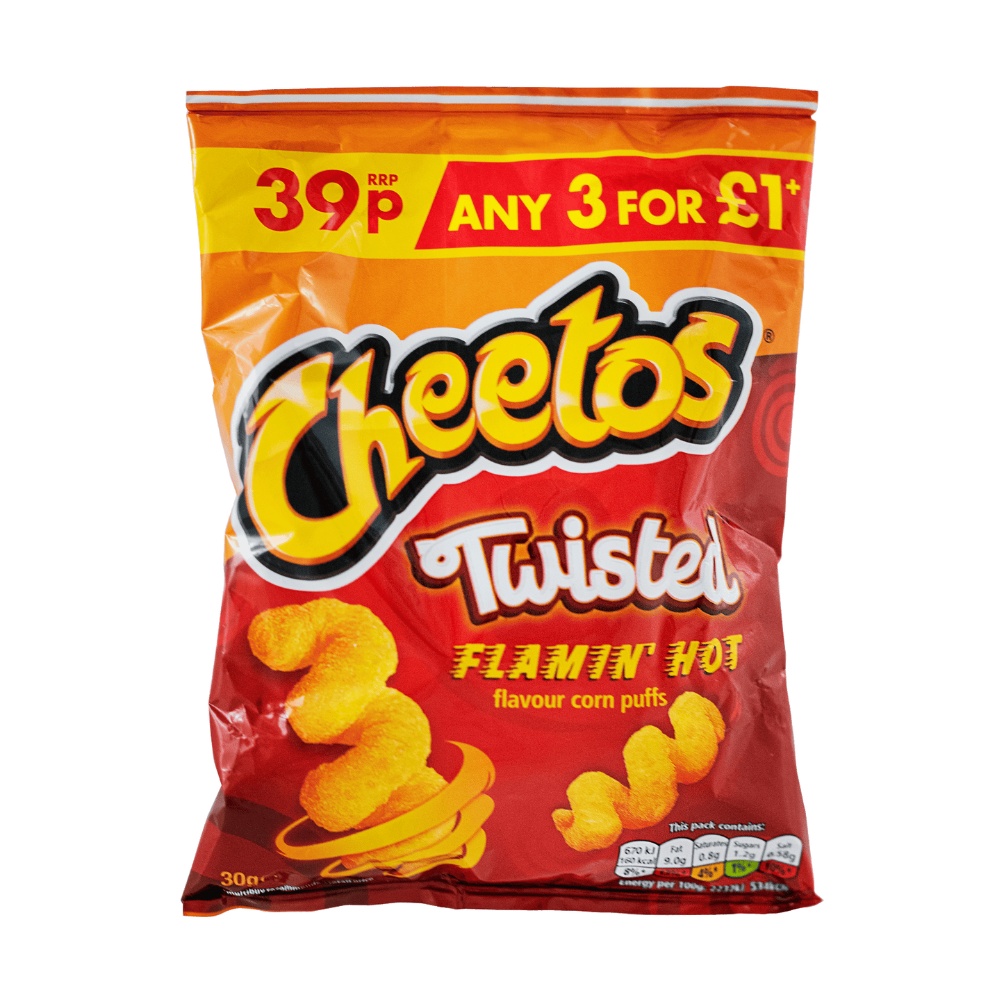 Cheetos Twisted Flamin' Hot Corn Chips