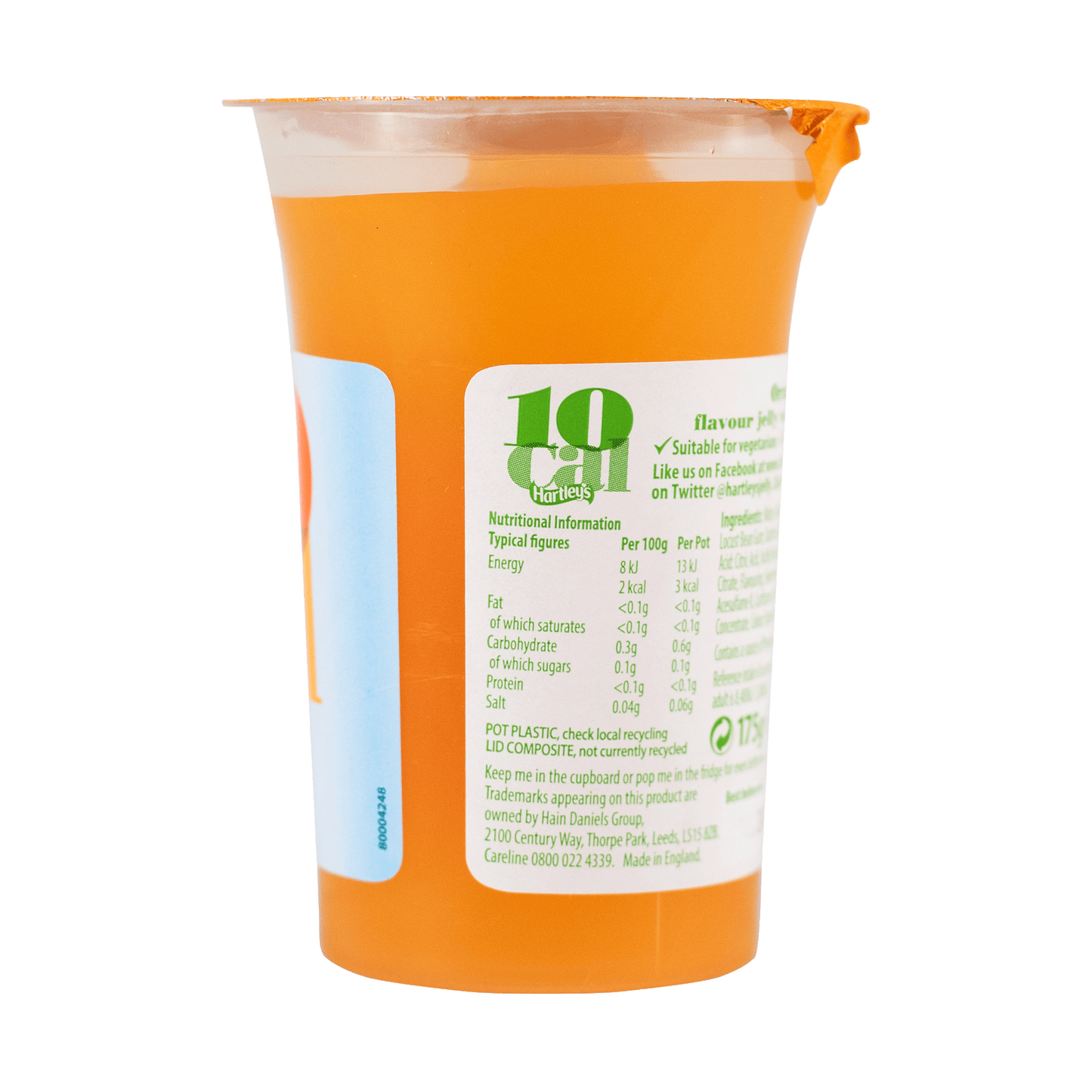 Hartley's Jelly Pot - Orange 175g