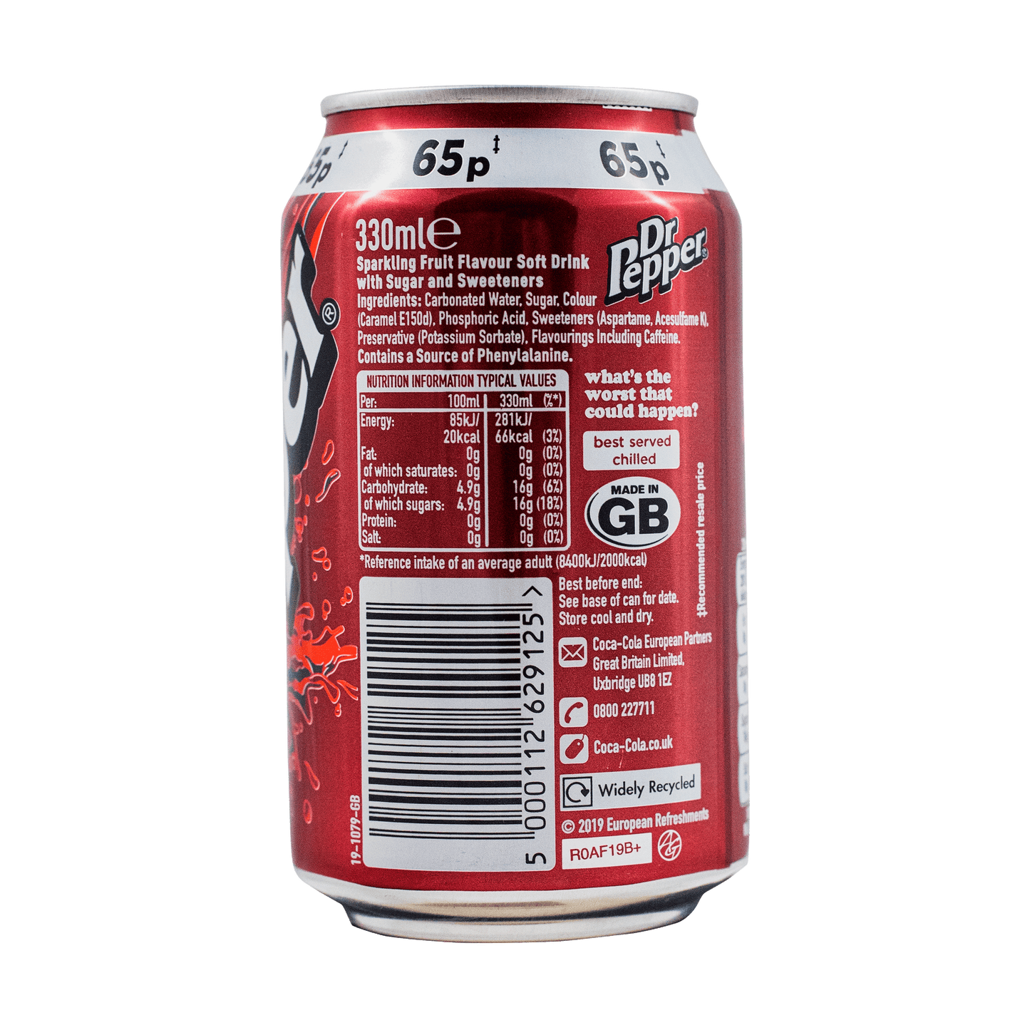 Dr. Pepper Can 330ml