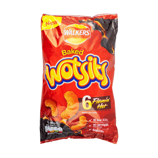 Walkers Baked Wotsits Really Flamin' Hot (6 x 16g) 96g