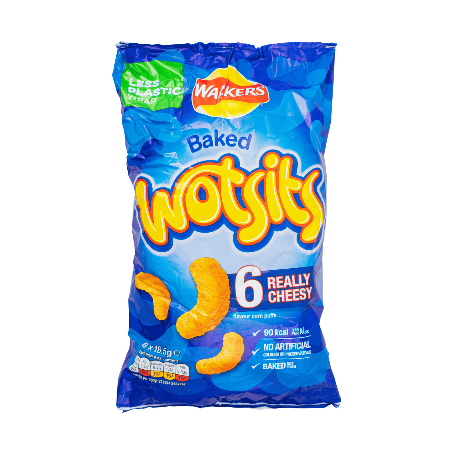 Walkers Baked Wotsits Really Cheesy (6 x 16.5 g) 99g