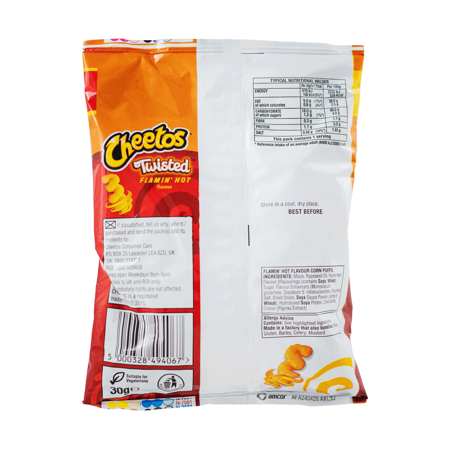 Cheetos Twisted Flamin' Hot Corn Chips