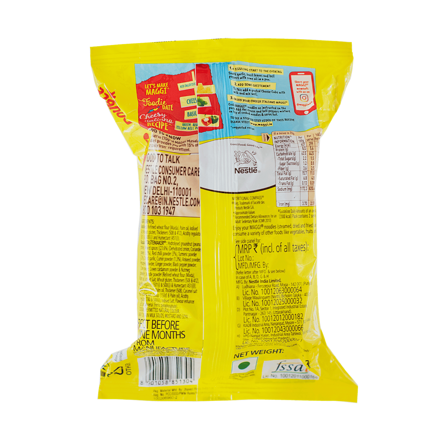 Maggi 2-Minute Masala Noodles (2x70g) 140g