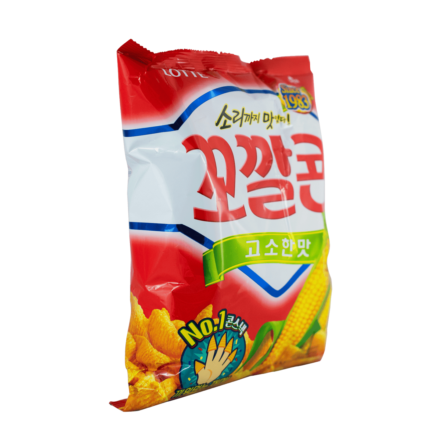 Lotte Kkokkal Corn Chips Original 120g