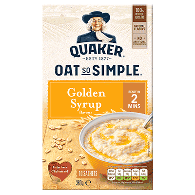 Quaker Oat So Simple Golden Syrup 360g